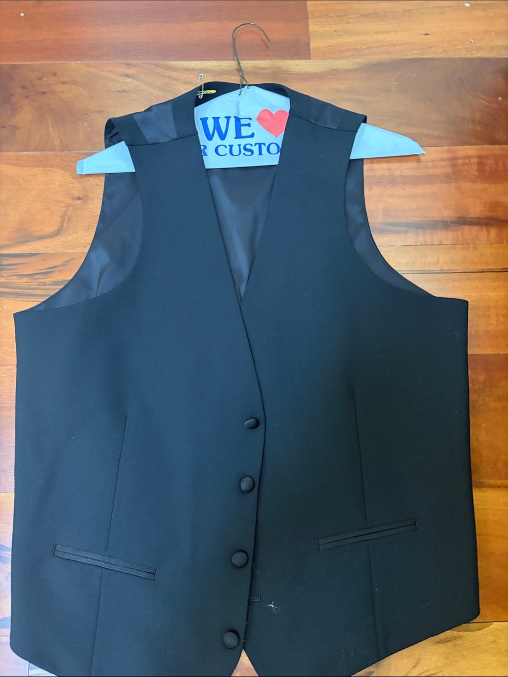 Bar III Black Men's Dress Vest